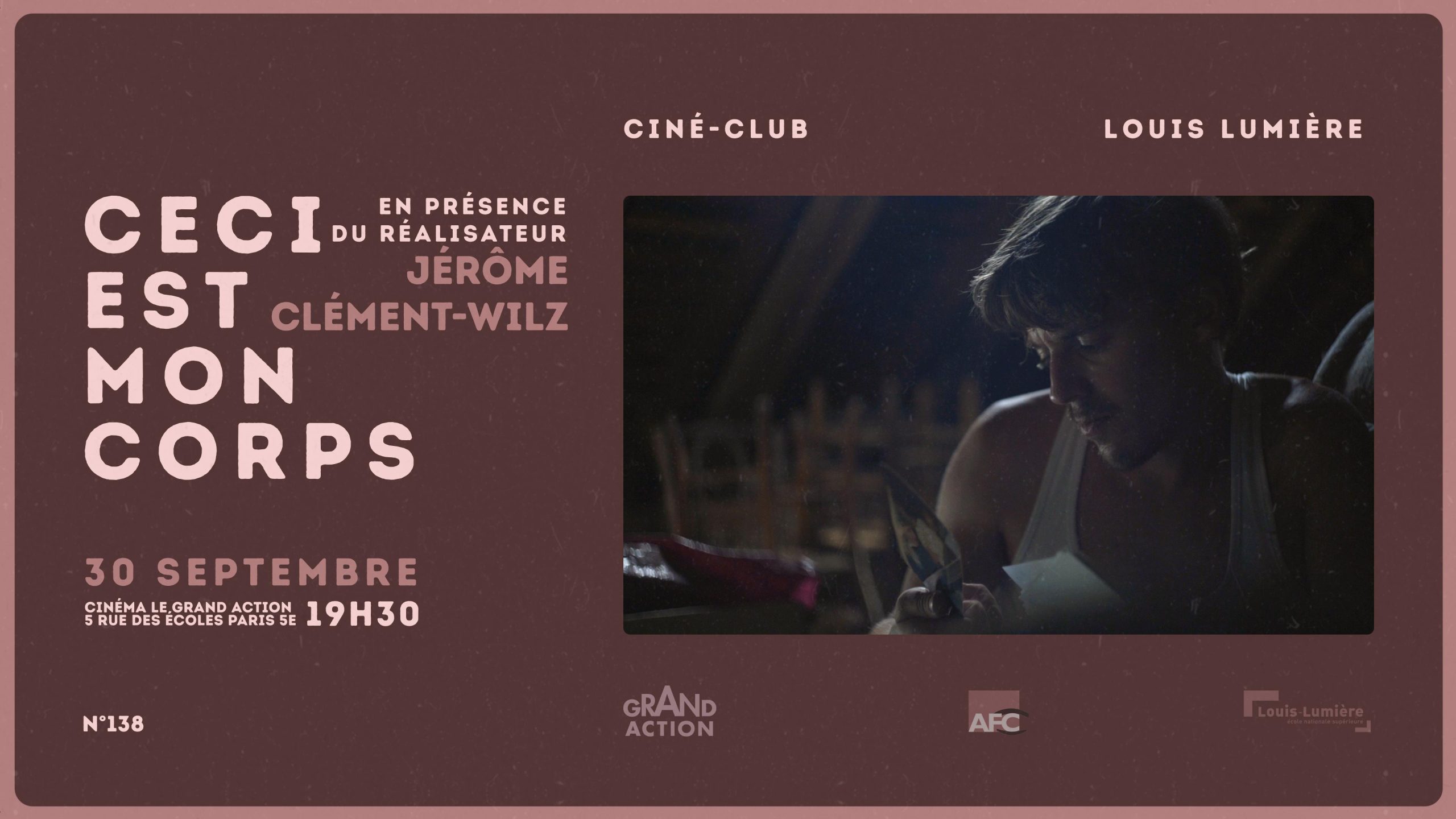 visuel affiche cinéclub septembre 2025 film Ceci est mon corps