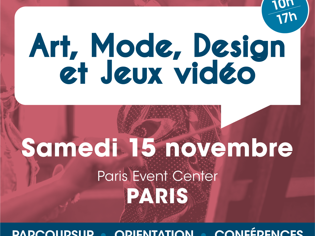 Visuel infos Salon Arts, mode jeux Vidéo Studyrama 2025