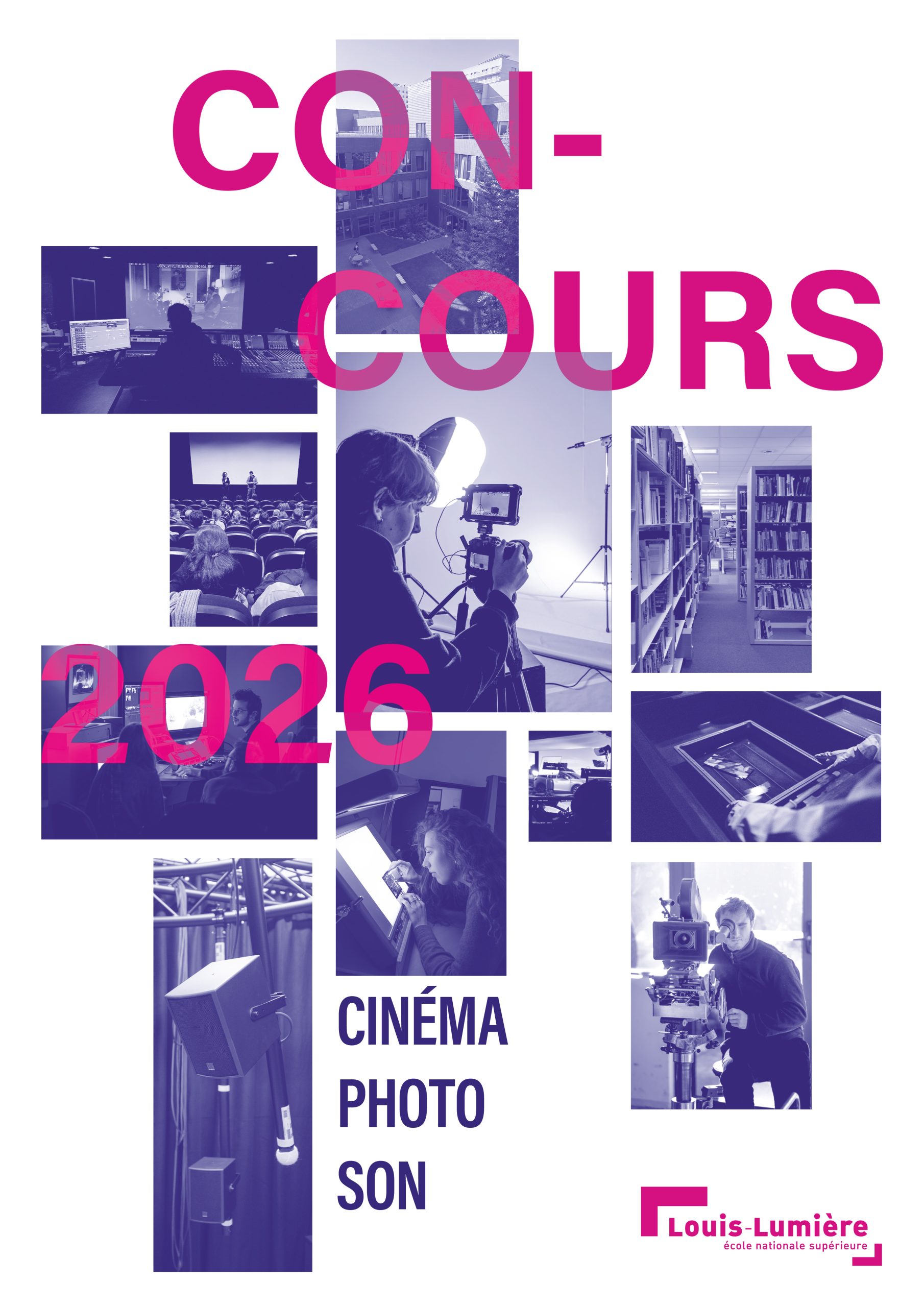 Patchwork photos illustrant les différentes formations à l'école