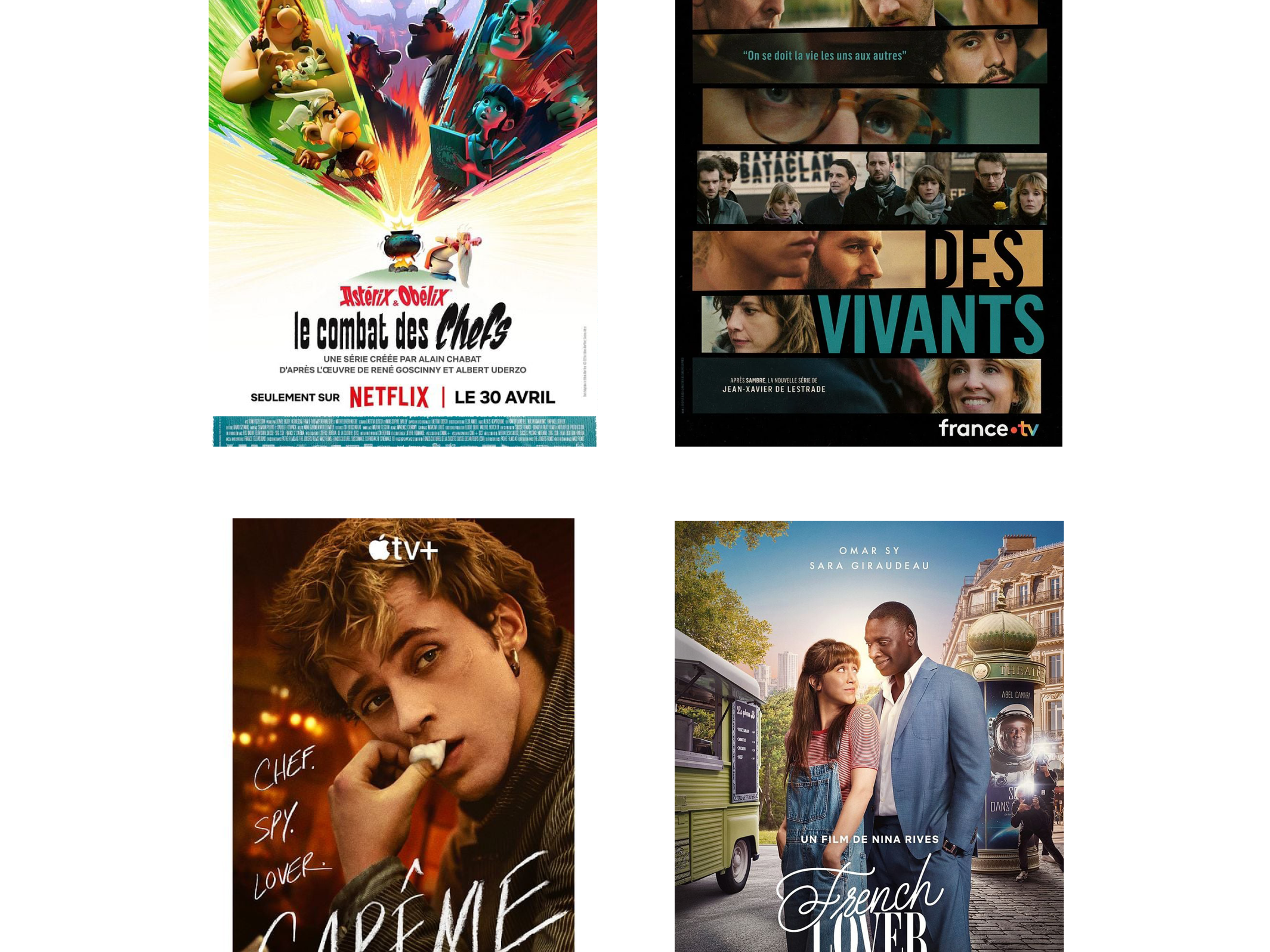 Vignette 4 visuels affiches series 2025