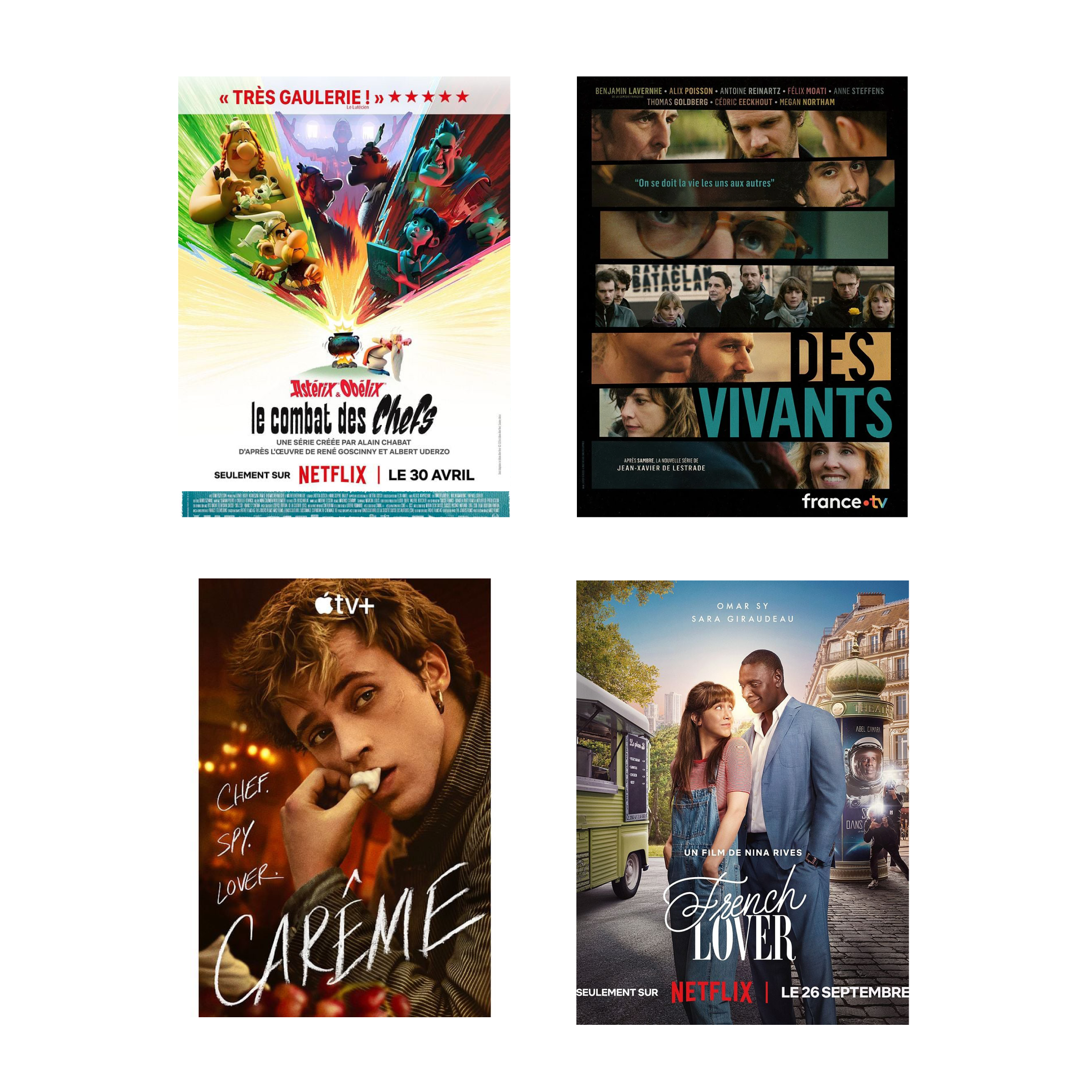 Vignette 4 visuels affiches series 2025