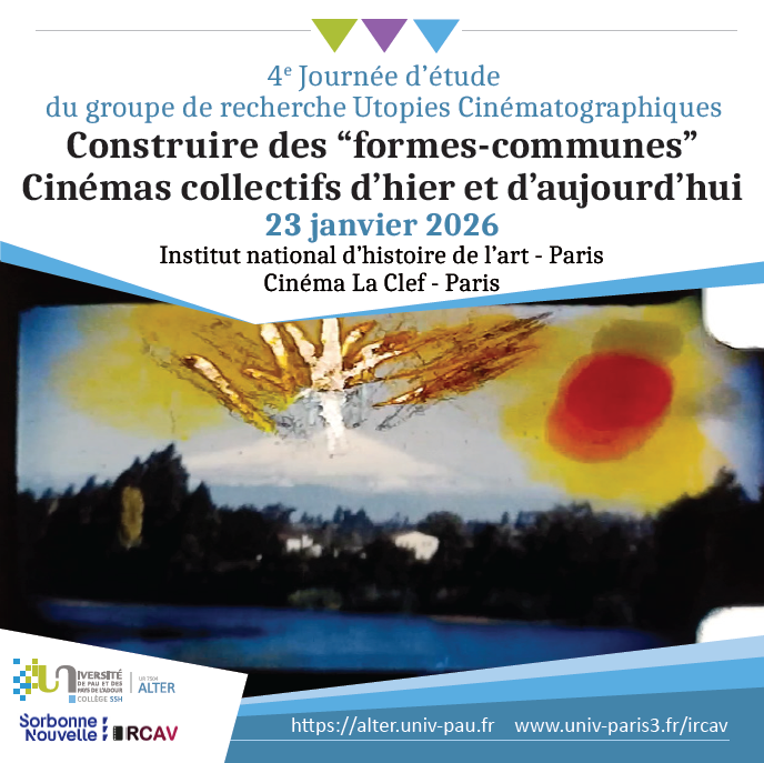 Affiche Journée d'études du groupe de recherche Utopies Cinématographiques