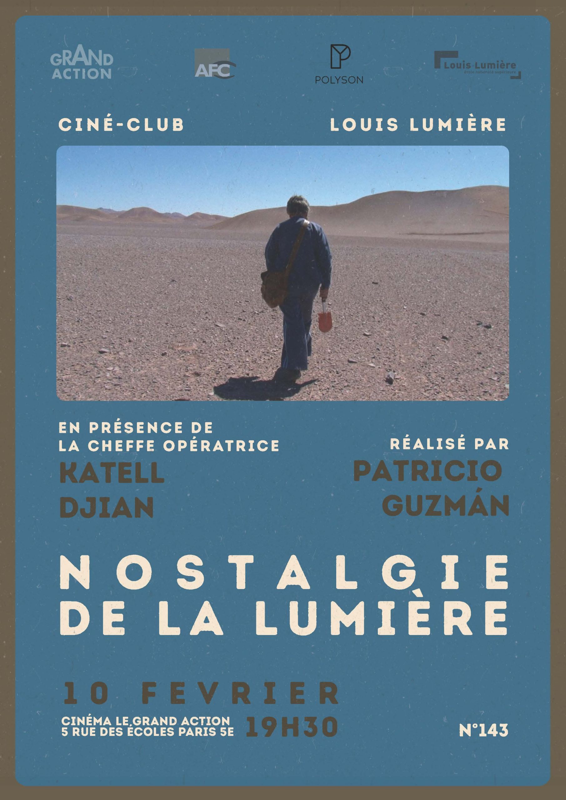 affiche cine club film Nostalgie de la lumiere