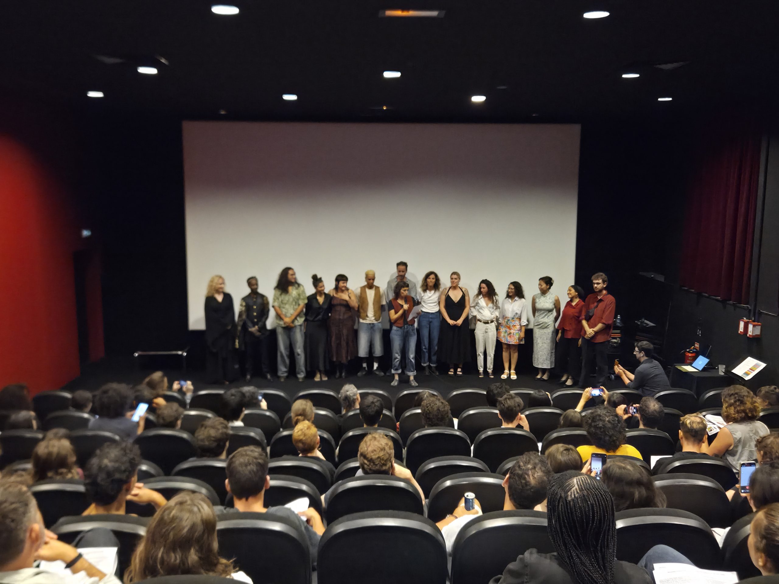 présentation des projets en salle de projection